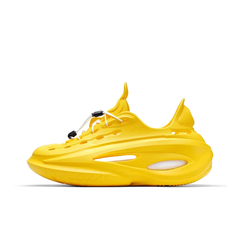 opp france yellow hole shoes unisex thick-soled sandals breathable beach shoes