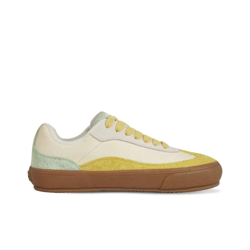 Opp France Yellow Retro Low Cut Casual Shoes For Both Men And Women