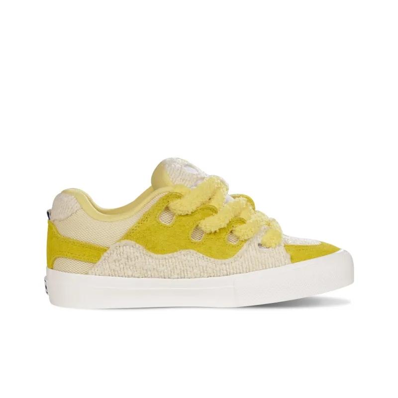 Opp France Yellow White Lace Up Temperament Unisex Casual Shoes