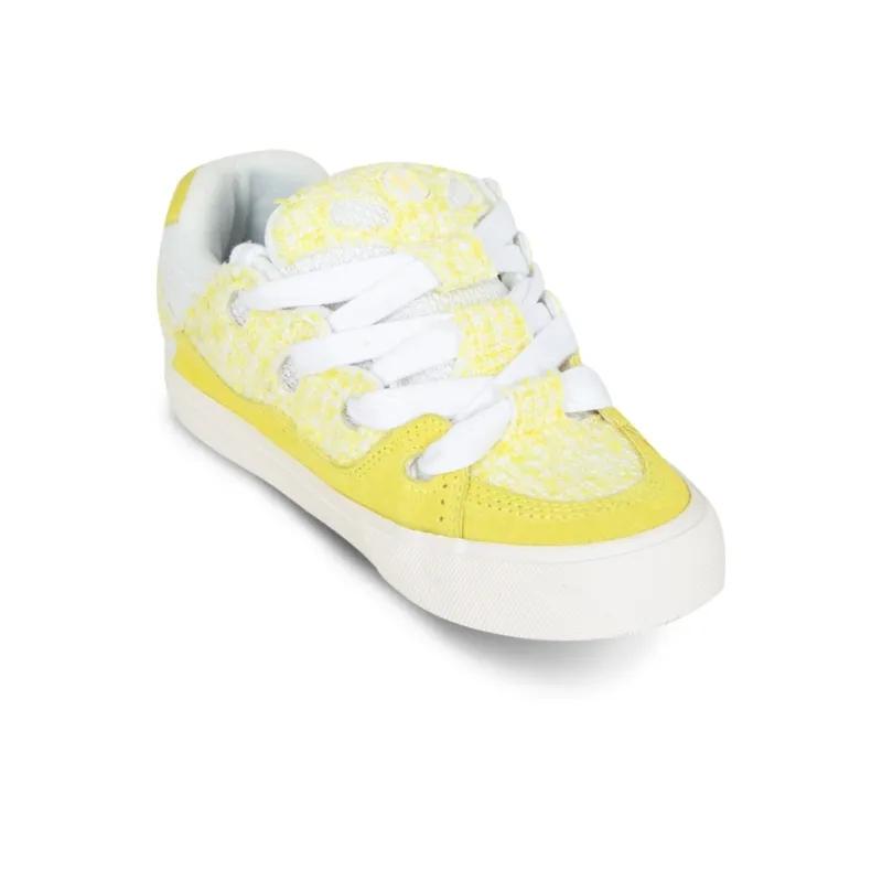 Opp France Yellow White Small Fragrant Fashionable Unisex Casual Shoes