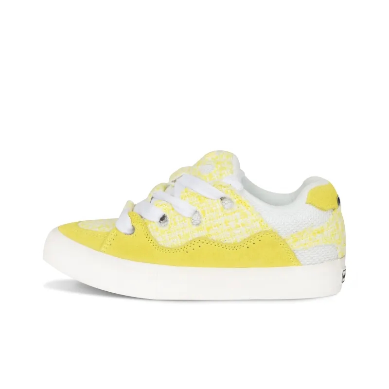 opp france Yellow white small fragrant fashionable unisex casual shoes