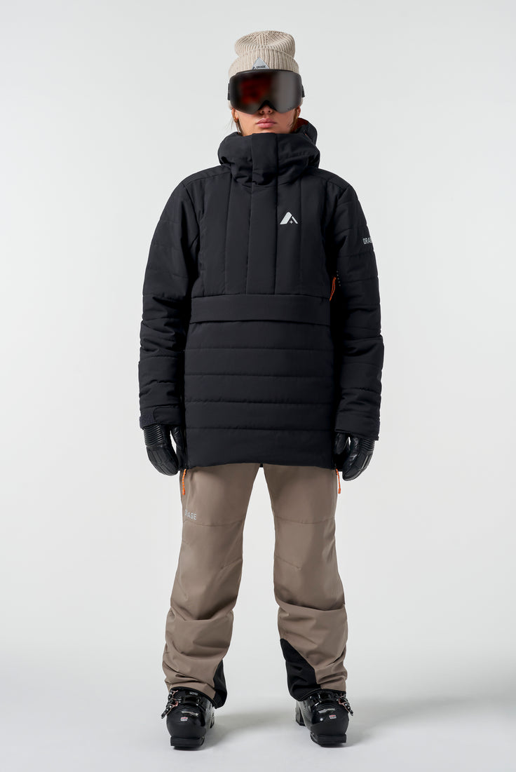 Orage Palisade Insulated Pullover Jacket-Black