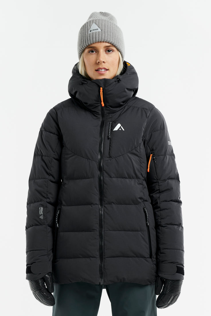 orage Riya Synthetic Down Jacket-Black