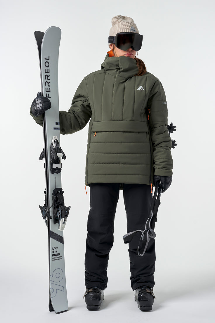 orage Unisex Palisade Insulated Pullover Jacket-Boreal