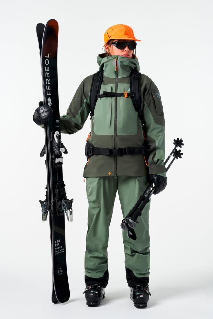 orage Women's MTN-X Boulder 3L Hybrid Jacket-Boreal