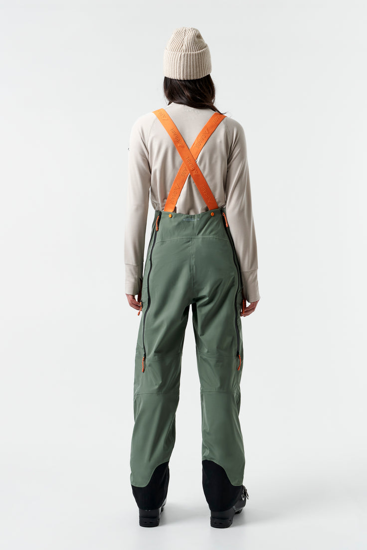 Orage Women’s Mtn-X Treeline 3L Light Bib-Dark Leaf