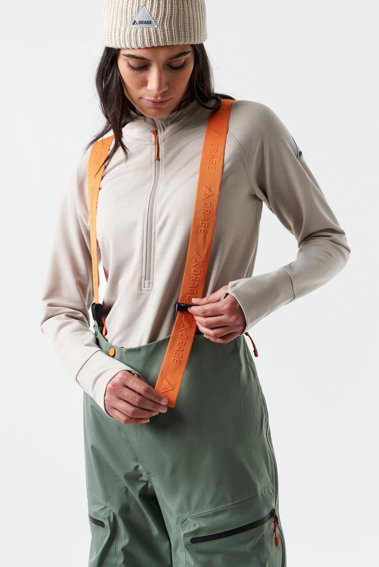 Orage Women’s Mtn-X Treeline 3L Light Bib-Dark Leaf