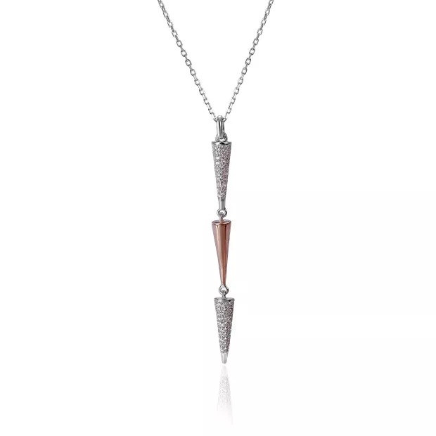 orphelia Aada Sterling Silver Chain with Pendant ZH-7433
