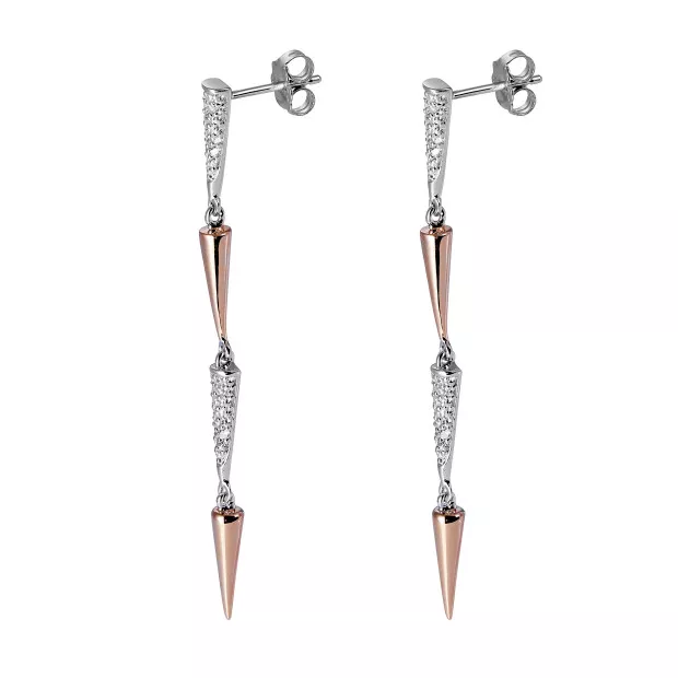 orphelia Aada Sterling Silver Drop Earrings ZO-7433