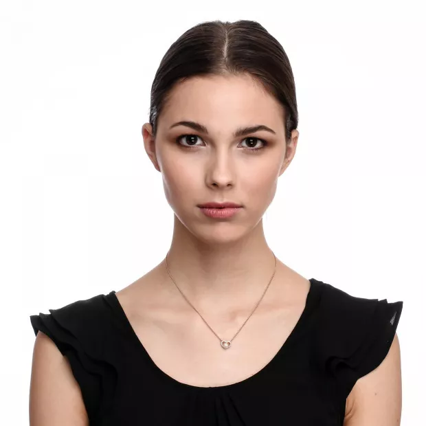 Orphelia Alberte Silver Chain With Pendant ZH-7233/RG
