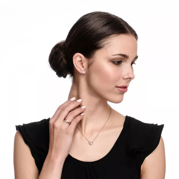 Orphelia Alberte Silver Chain With Pendant ZH-7233/RG