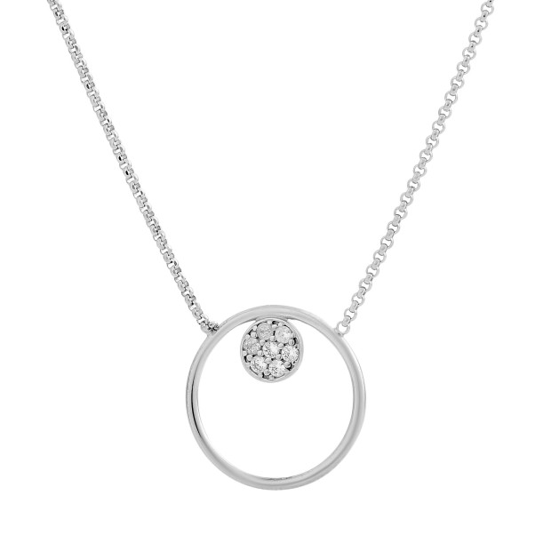 Orphelia 'Alessia' Women's Sterling Silver Set: Chain + Bracelet + Earrings - Silver SET-7382