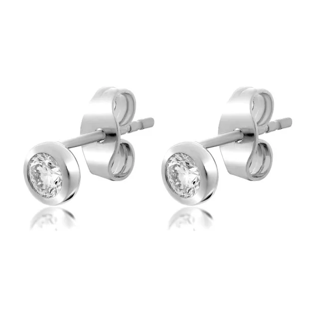 Orphelia Alexandria White-gold 18k Stud Earrings OD-5330