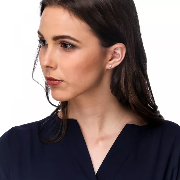 Orphelia Alexandria White-gold 18k Stud Earrings OD-5330
