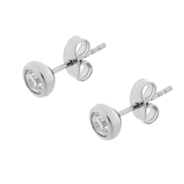 Orphelia Alexandria White-gold 18k Stud Earrings OD-5331