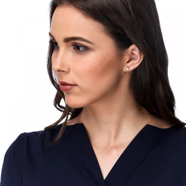 Orphelia Alexandria White-gold 18k Stud Earrings OD-5331