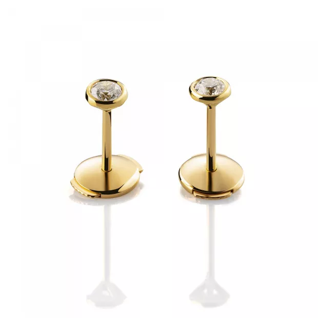 Orphelia Alexandria Yellow-gold 18k Stud Earrings OD-5030