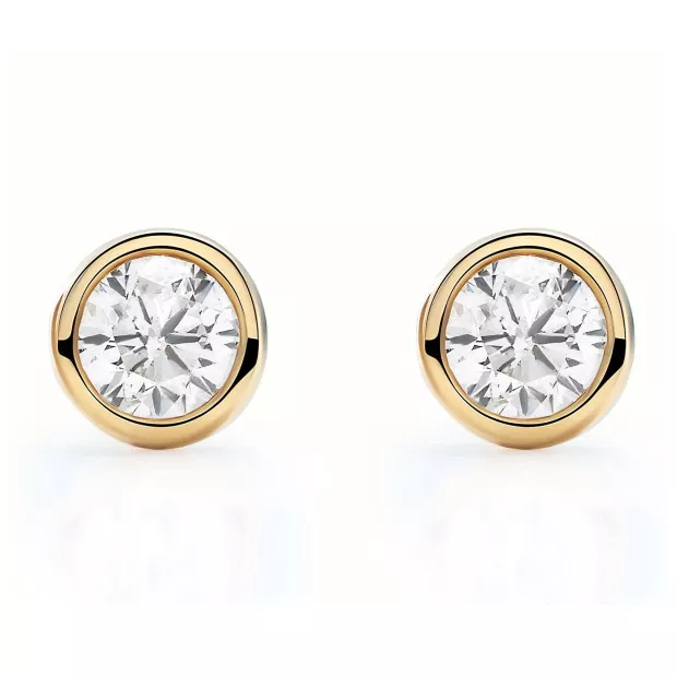 Orphelia Alexandria Yellow-gold 18k Stud Earrings OD-5030