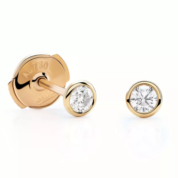 orphelia Alexandria Yellow-gold 18k Stud Earrings OD-5030