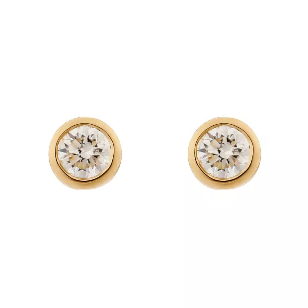 orphelia Alexandria Yellow-gold 18k Stud Earrings OD-5329/1