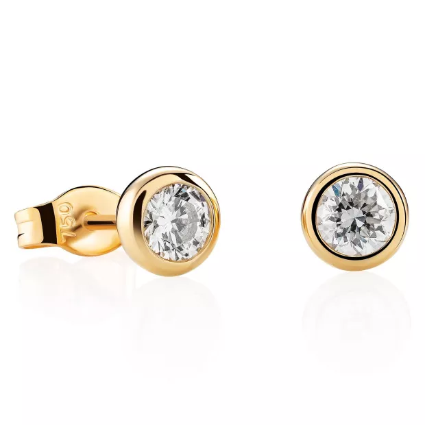 Orphelia Alexandria Yellow-gold 18k Stud Earrings OD-5331/1
