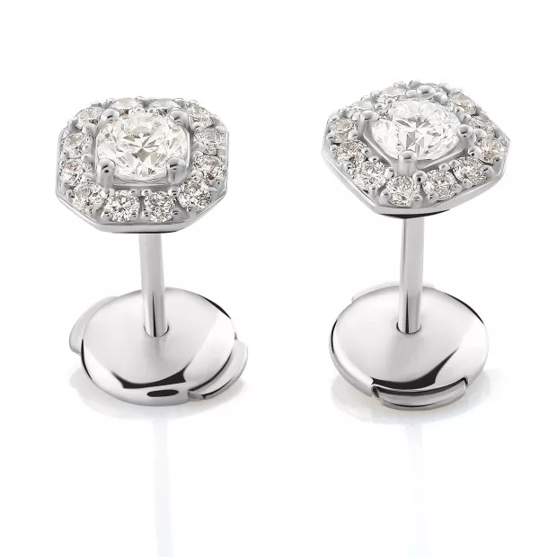 Orphelia Amelina White-gold 18k Stud Earrings OD-5031