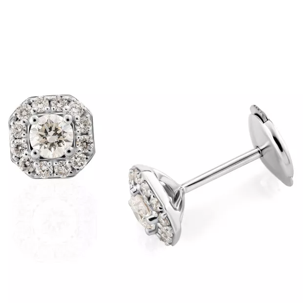Orphelia Amelina White-gold 18k Stud Earrings OD-5031