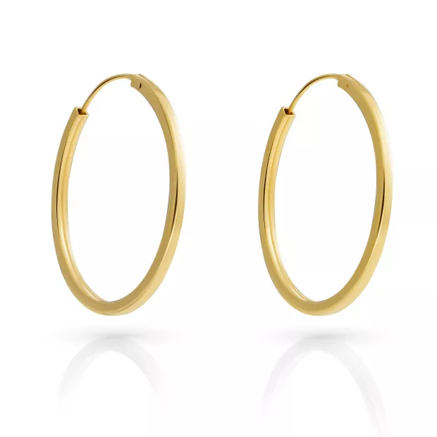 orphelia Anita Sterling Silver Hoop Earrings ZO-7553/G