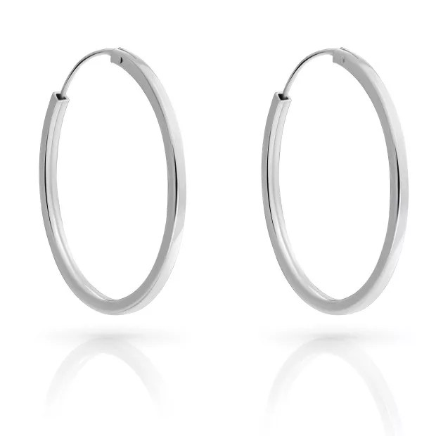 orphelia Anita Sterling Silver Hoop Earrings ZO-7553
