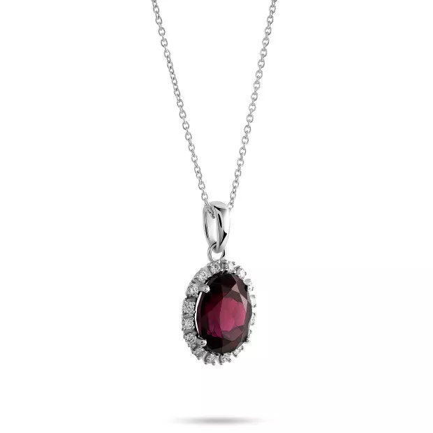 Orphelia Anna White-gold 18k Chain With Pendant KD-2037
