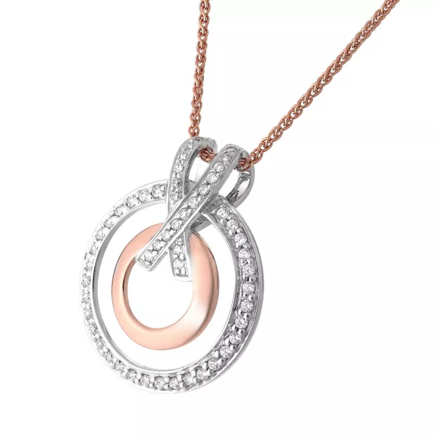 orphelia Azalea Silver Chain With Pendant ZH-7095/1