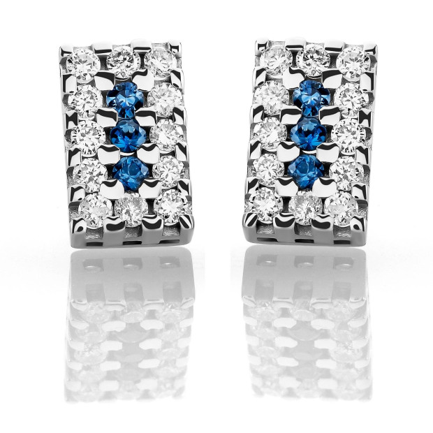 Orphelia Beatrix White-gold 18k Stud Earrings OD-5139