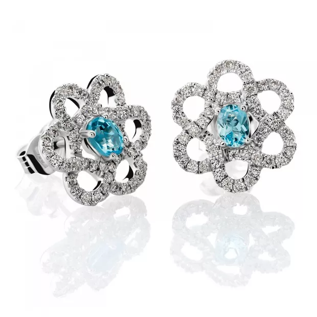 orphelia Billie White-gold 18k Stud Earrings OD-5317