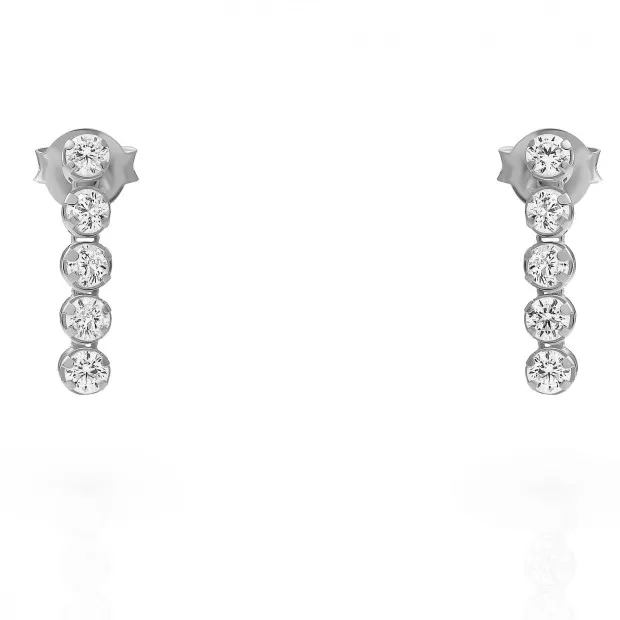 orphelia Bling Sterling Silver Drop Earrings ZO-7547