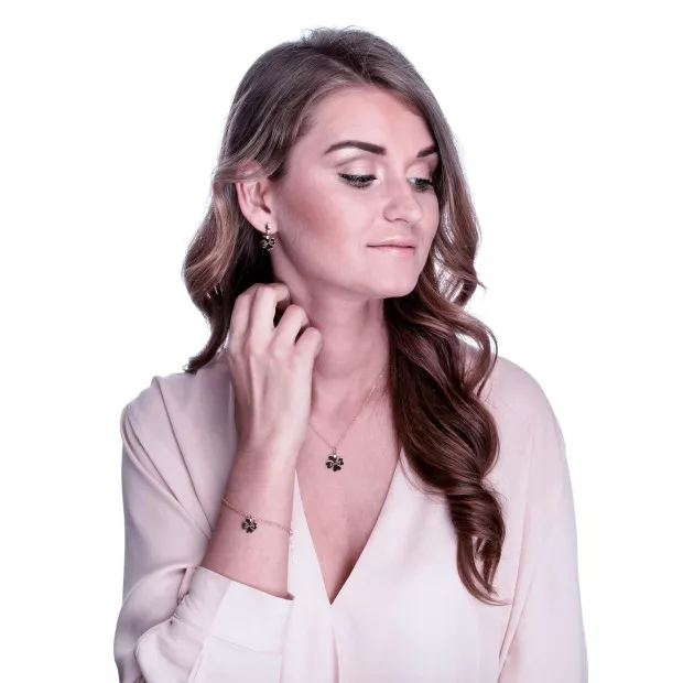 Orphelia Cardinale Silver Chain With Pendant ZK-7186/RG