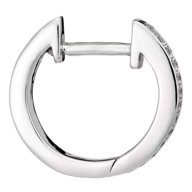 Orphelia Cecily White-gold 18k Hoop Earrings OD-5289