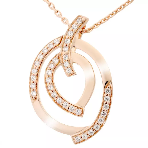 orphelia Celine Silver Chain With Pendant ZH-7114/RG