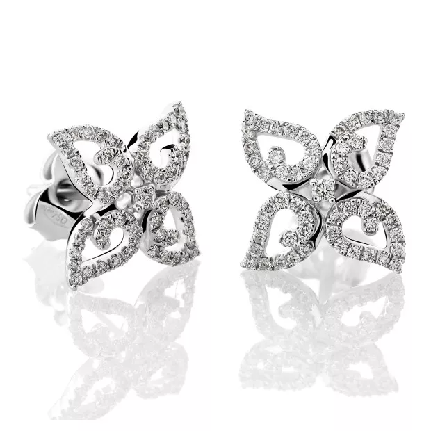 orphelia Charlene White-gold 18k Stud Earrings OD-5321