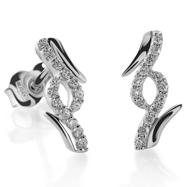 orphelia Cosima White-gold 18k Stud Earrings OD-5323