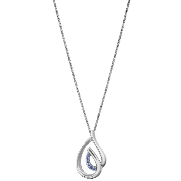 Orphelia Dazzle Silver Chain With Pendant ZH-7518/B