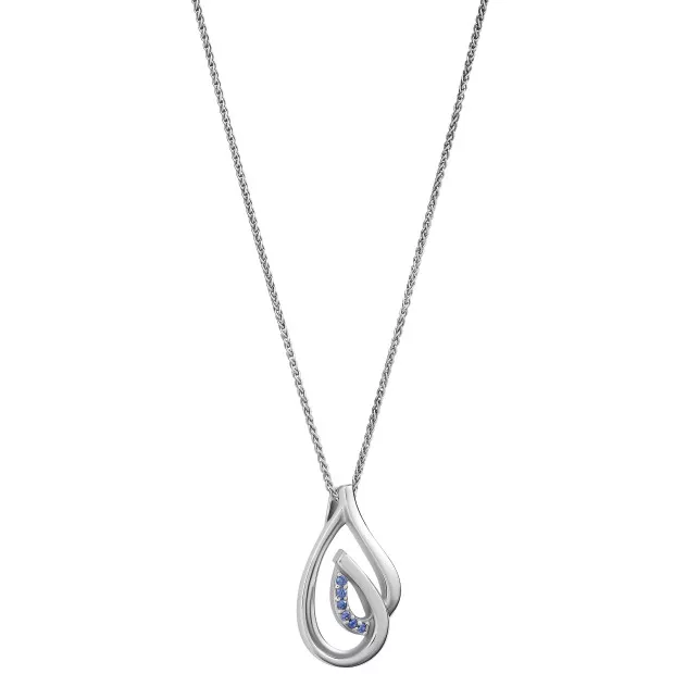 Orphelia Dazzle Silver Chain With Pendant ZH-7518/B