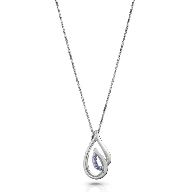 Orphelia Dazzle Silver Chain With Pendant ZH-7518/B