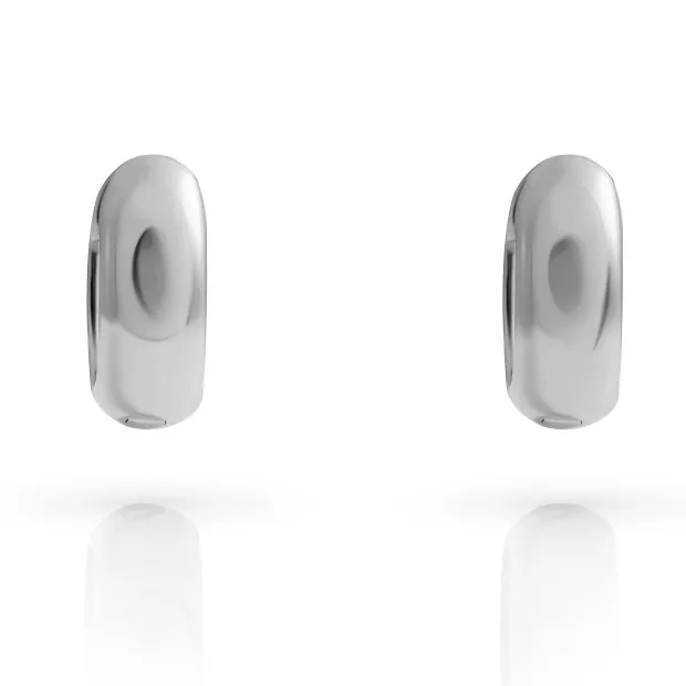 Orphelia Dory Sterling Silver Hoop Earrings ZO-7556