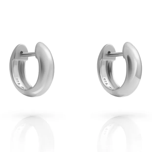 orphelia Dory Sterling Silver Hoop Earrings ZO-7556
