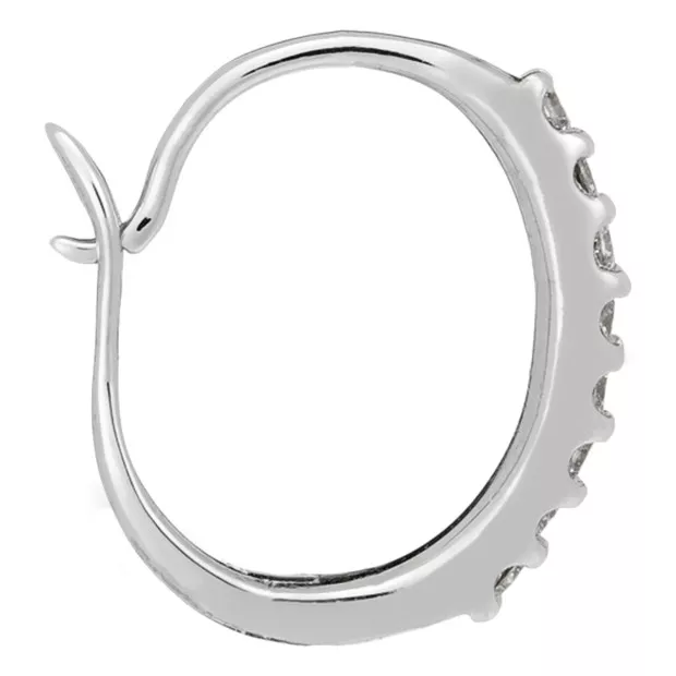 Orphelia Elaisa White-gold 18k Hoop Earrings OD-5291