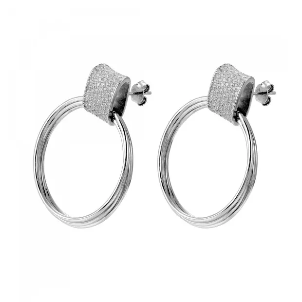 Orphelia Eleanor Sterling Silver Drop Earrings ZO-7417