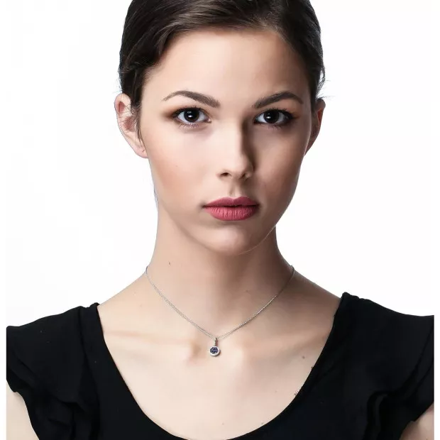 Orphelia 'Erina' Women's Sterling Silver Chain With Pendant - Silver ZH-7047
