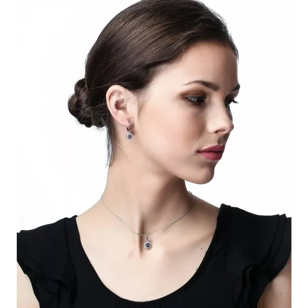 Orphelia 'Erina' Women's Sterling Silver Chain With Pendant - Silver ZH-7047