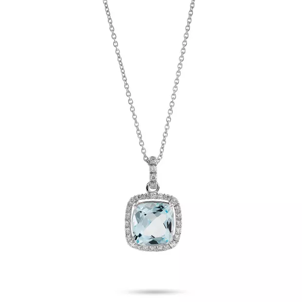 orphelia Euphelia White-gold 18k Pendant With Chain KD-2041