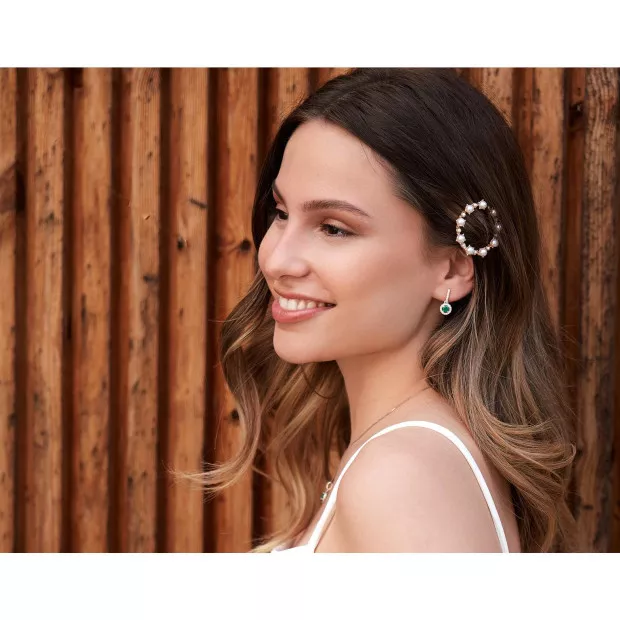 Orphelia Evina White-gold 18k Drop Earrings OD-5332/EM